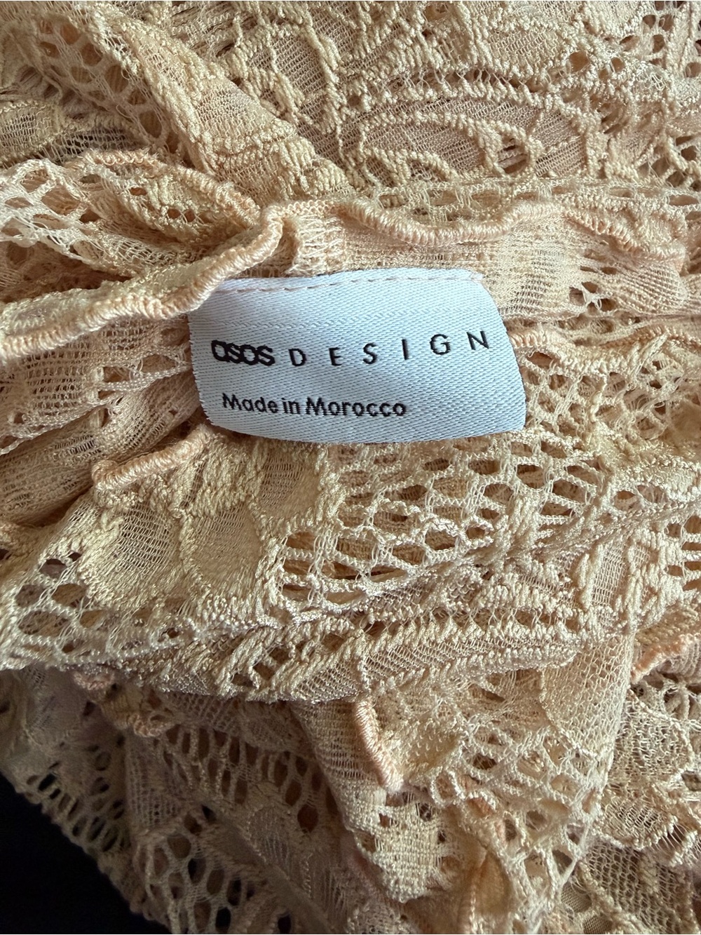 ASOS Lace Mini Dress in Blush Pink - Picture 5 of 6
